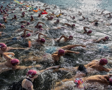 At the start line