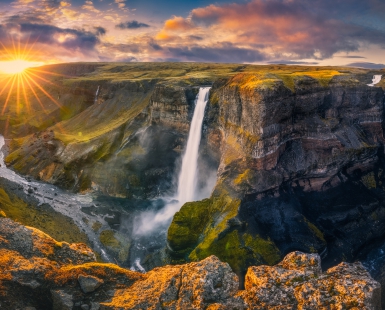 Canyon sunset