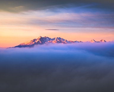 Up in the clouds